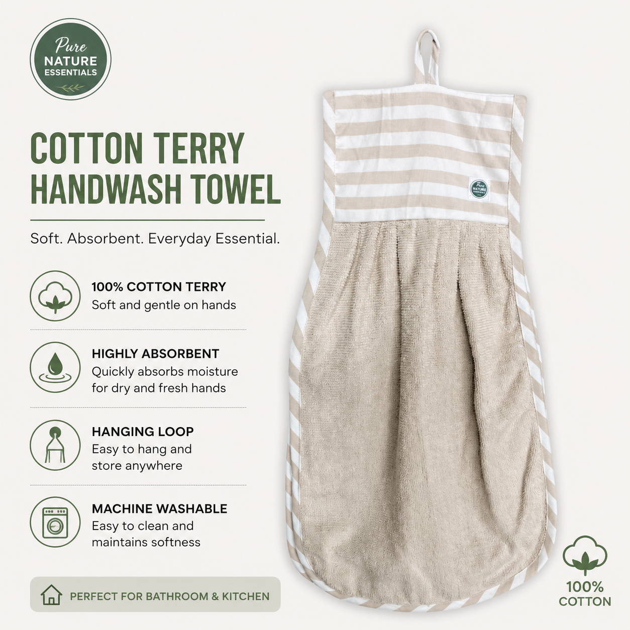 Cotton Hand Wash Towel