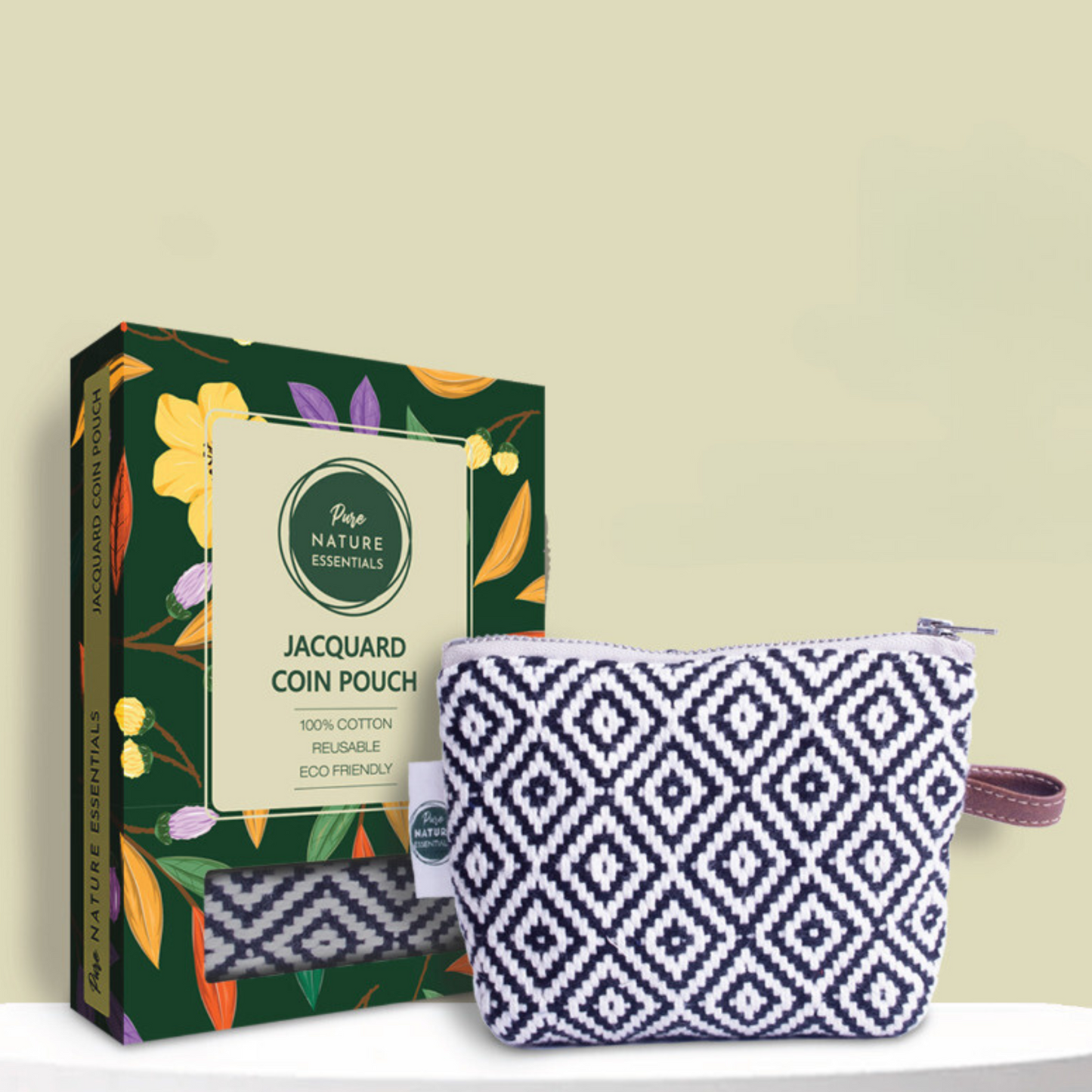 Jacquard coin pouch combo