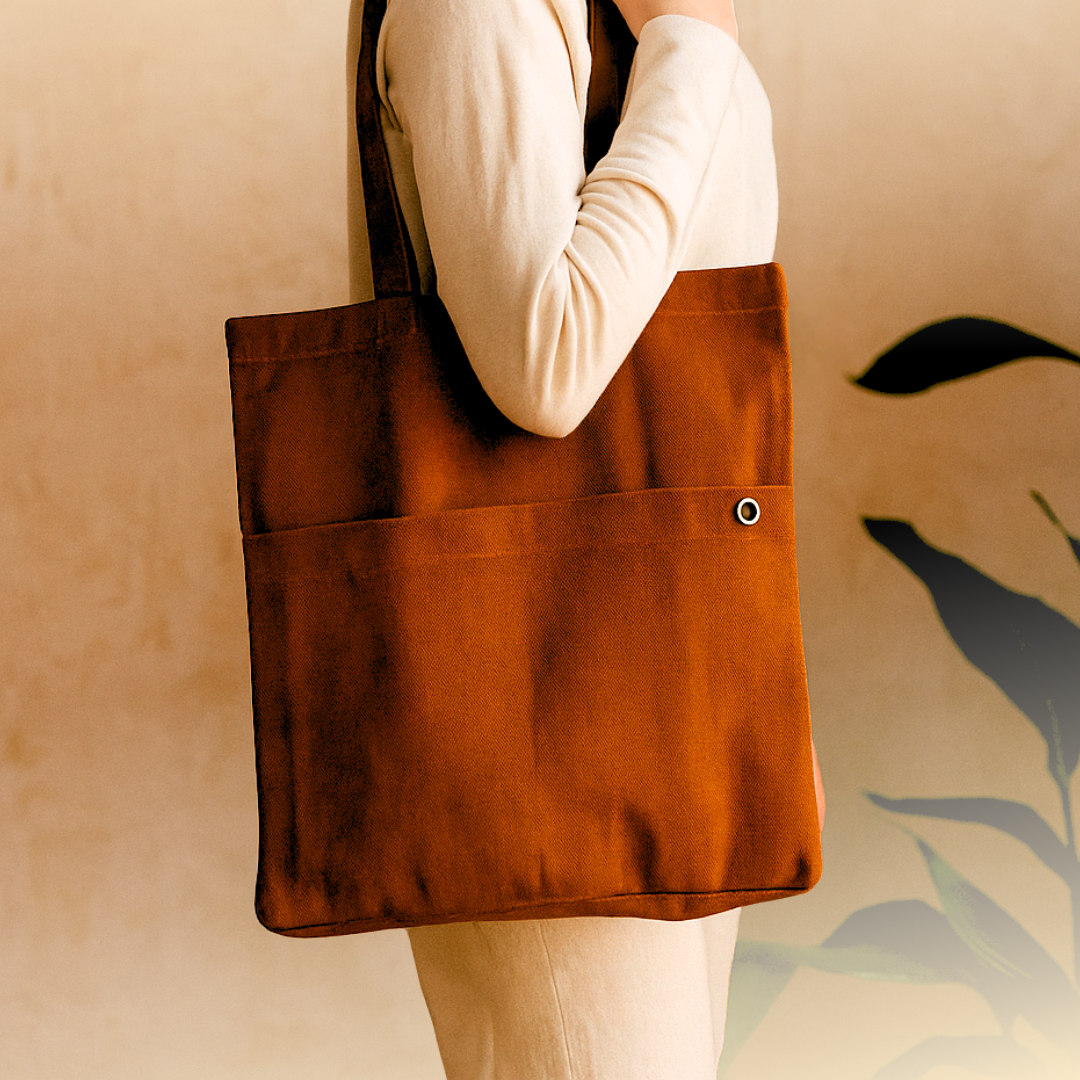 Twin pouch tote bag