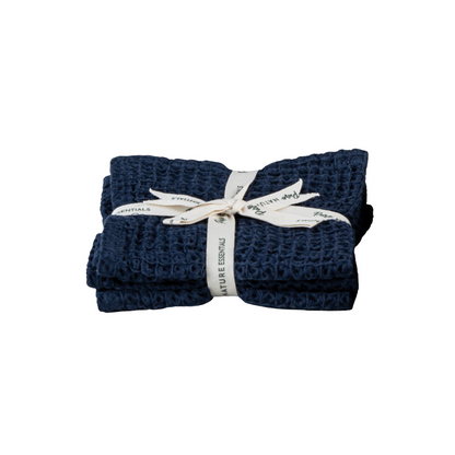 Waffle weave face towel