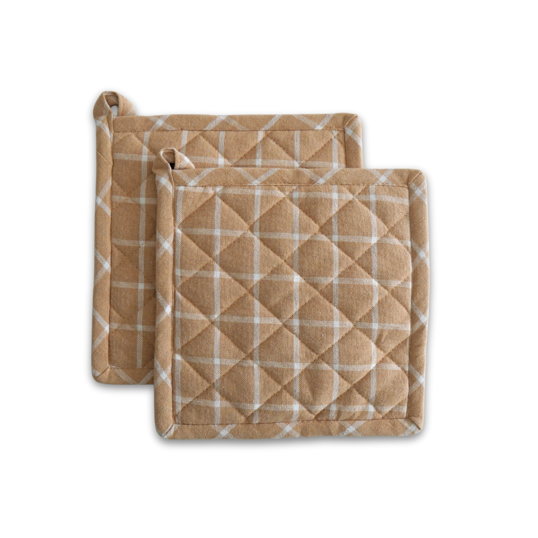 Cotton Potholder-Pick any two Colours(set of 2x2)