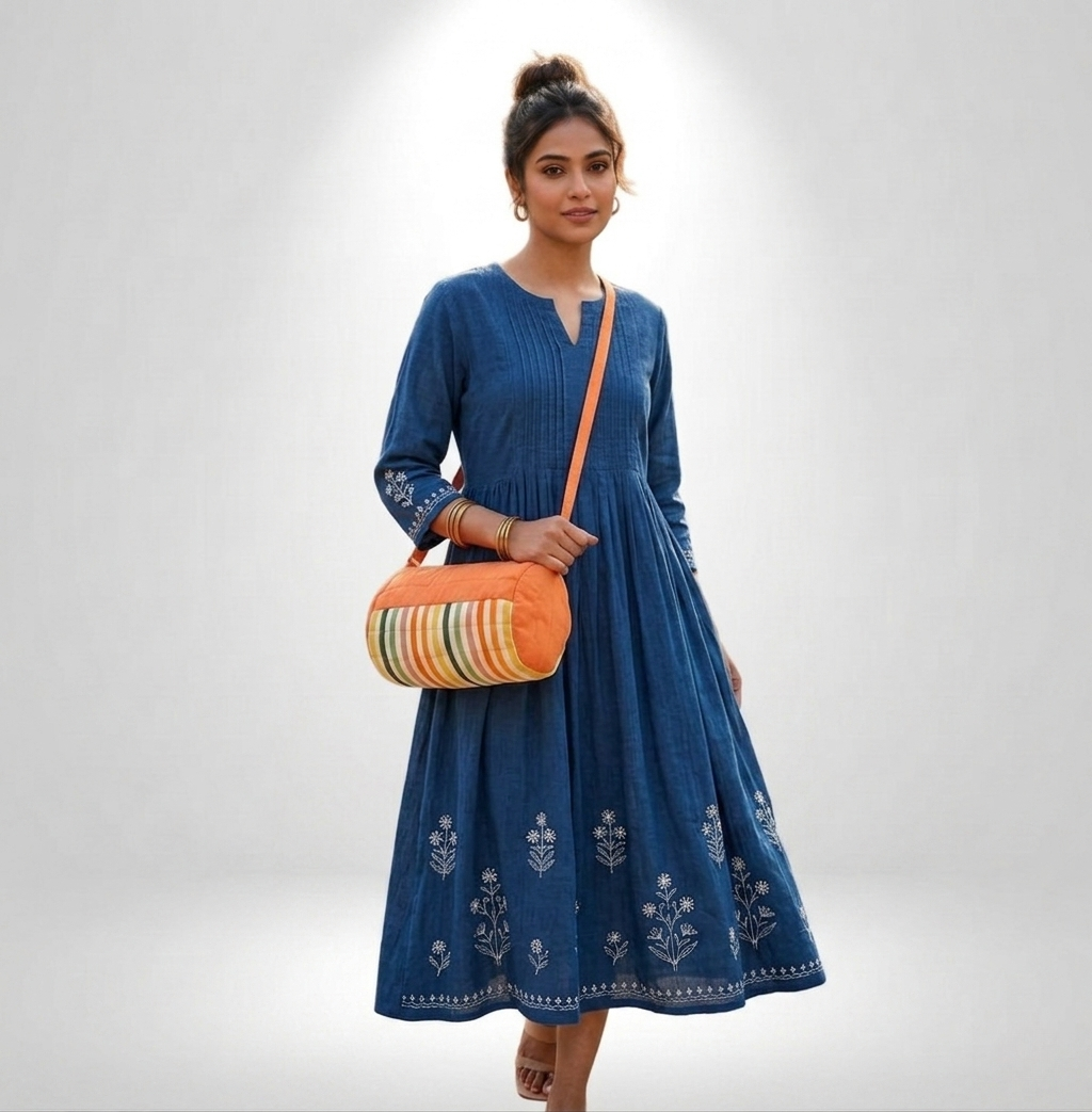 Cotton sling bag