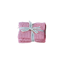 Waffle weave face towel