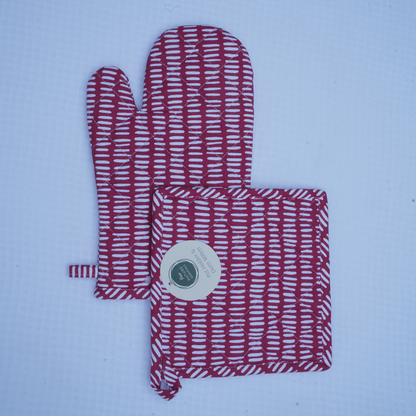 Cotton Oven mitt pot holder