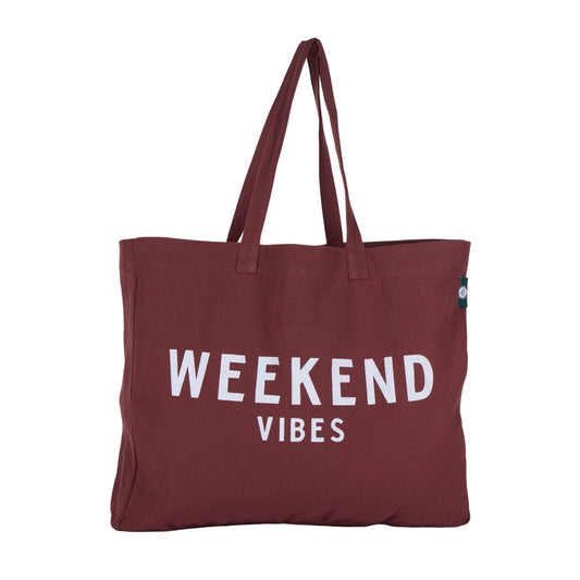 Cotton Weekend vibe tote