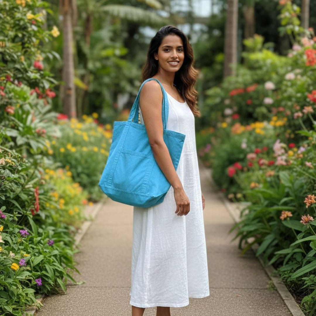 Plain Denium Tote bag