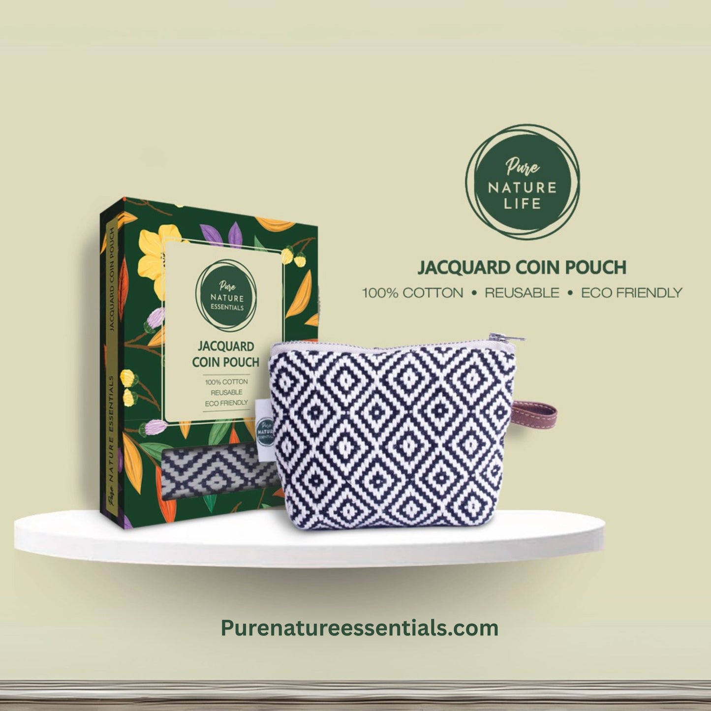 Jacquard Coin Pouch