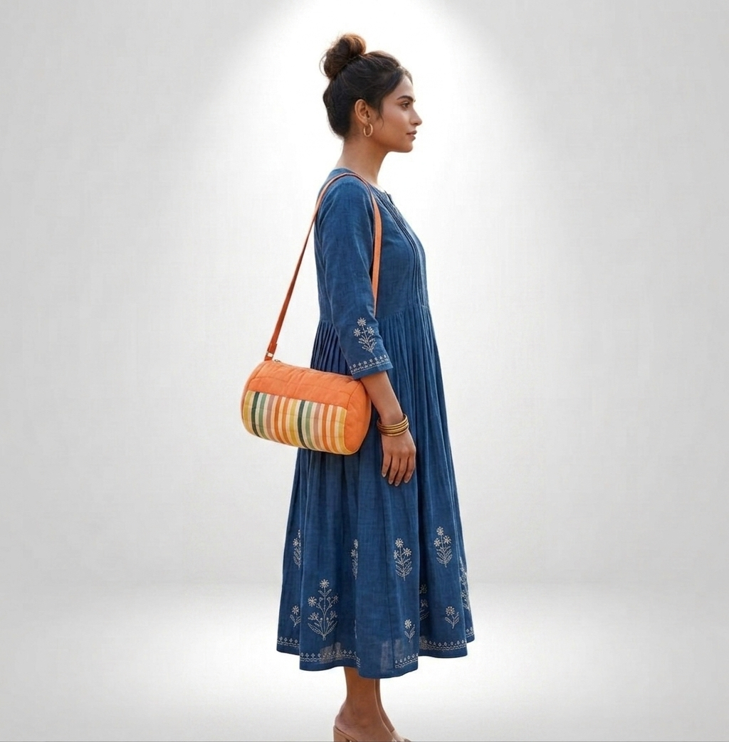 Cotton sling bag