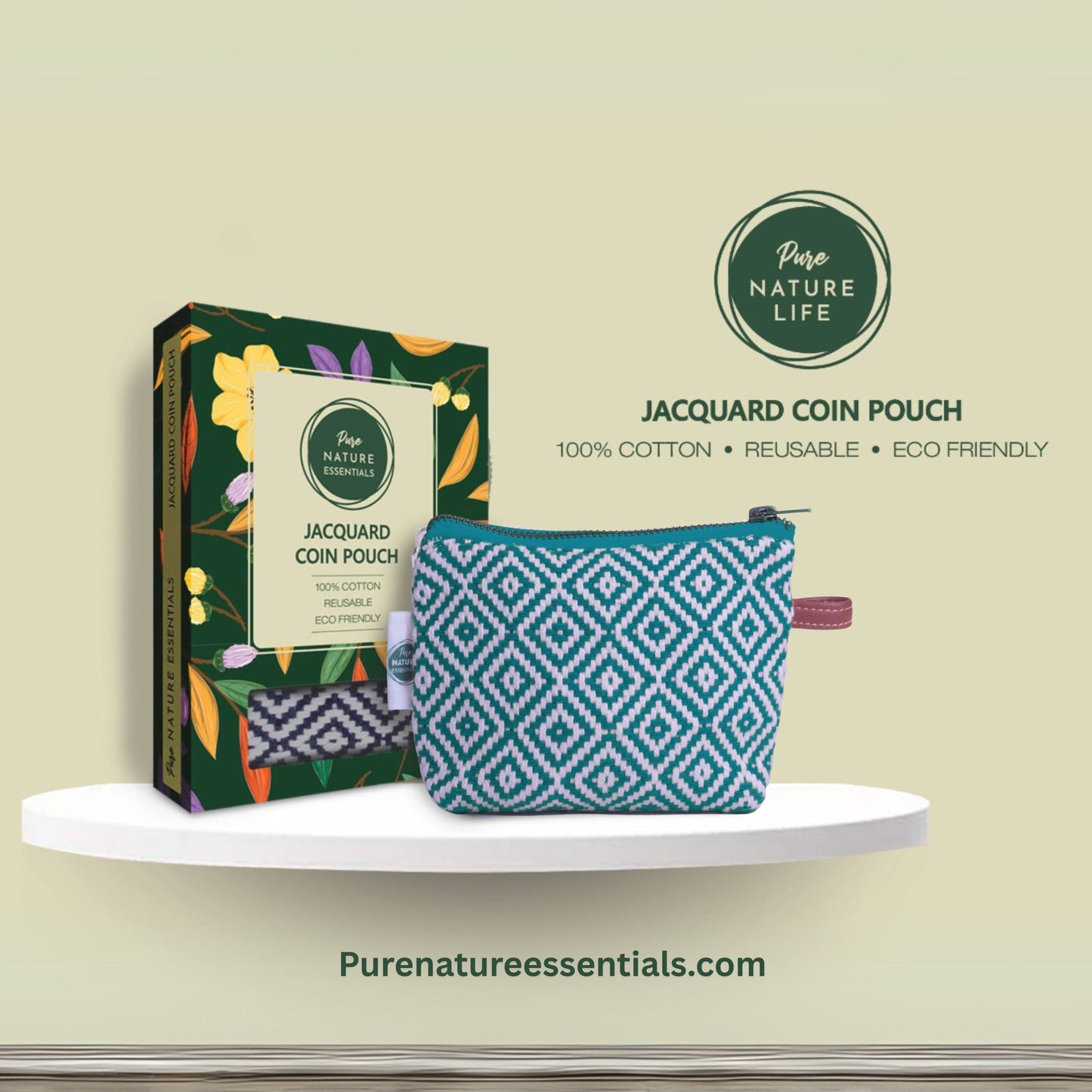 Jacquard Coin Pouch