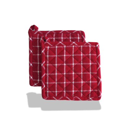 Cotton Potholder-Pick any two Colours(set of 2x2)