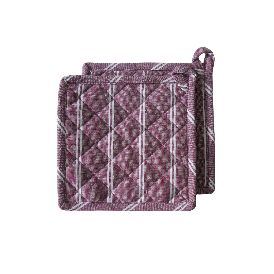Cotton Potholder-Pick any two Colours(set of 2x2)