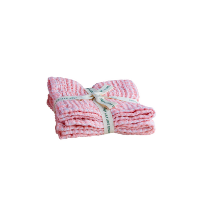 Waffle weave face towel