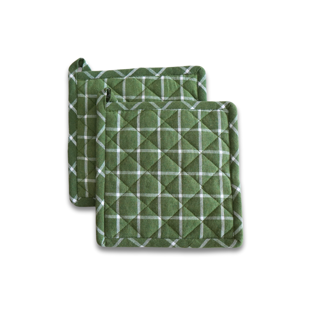 Cotton Potholder-Pick any two Colours(set of 2x2)
