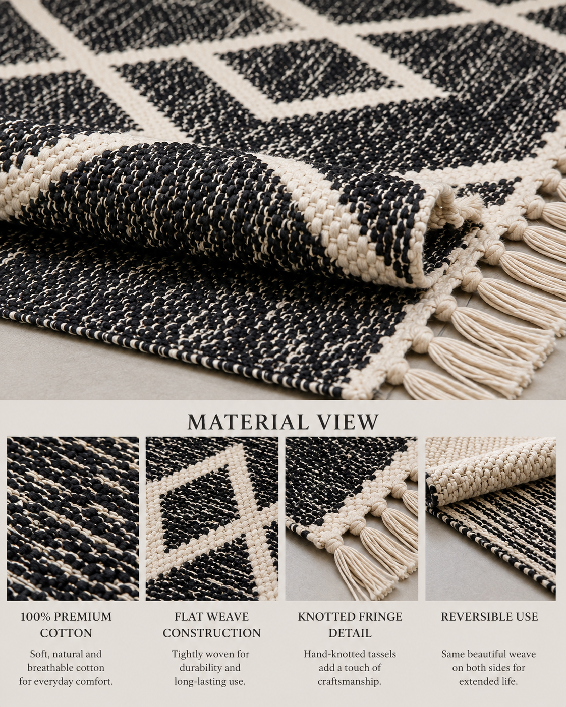 Cotton Reversible Dhurrie