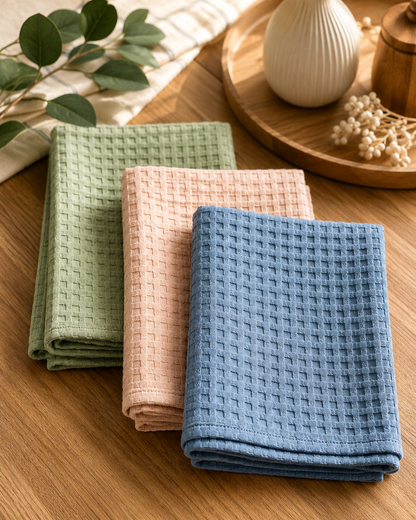 Waffle Kitchen Towel Set of 3