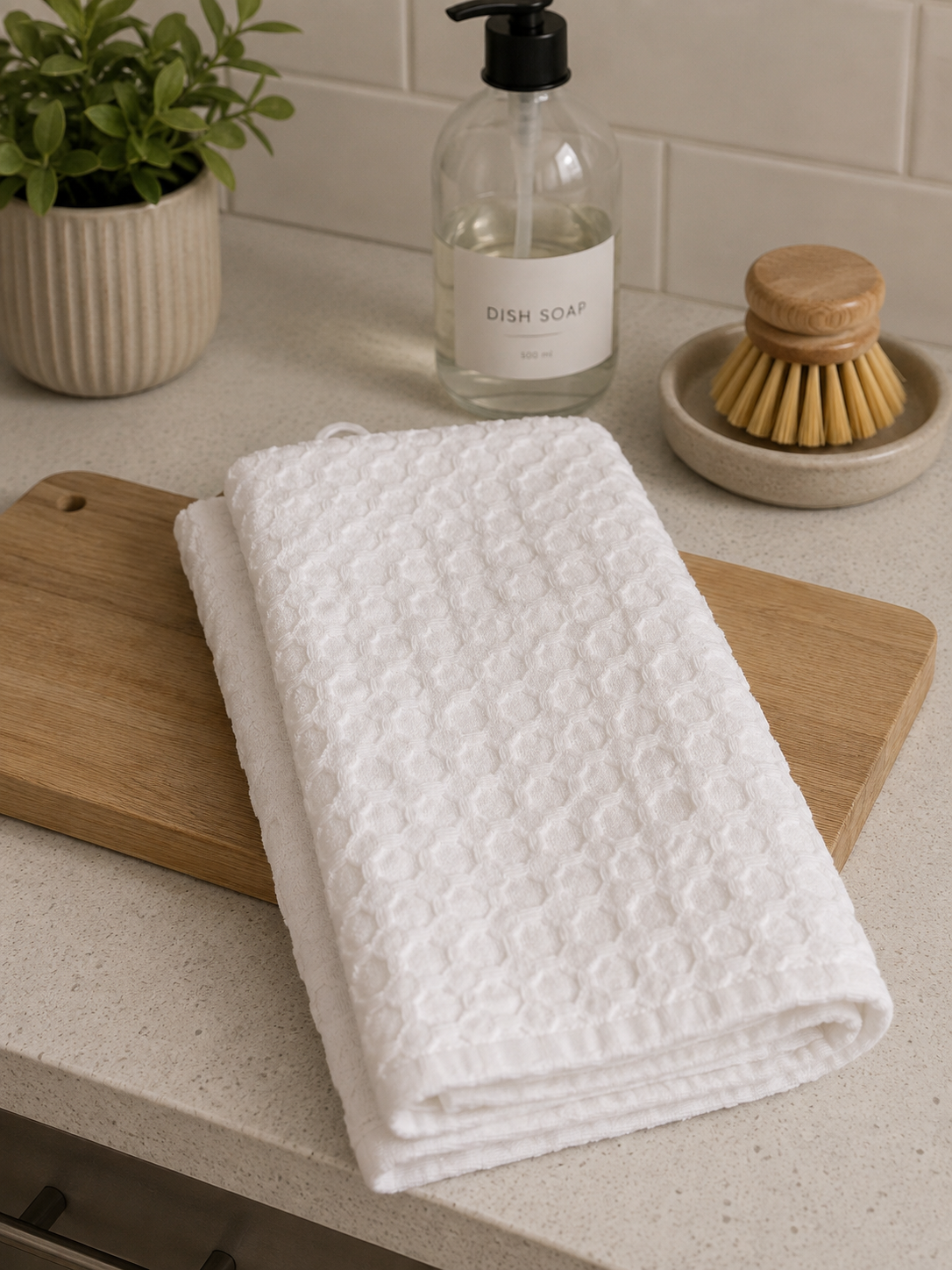 Waffle Weave Kitchen Towel Set of 2