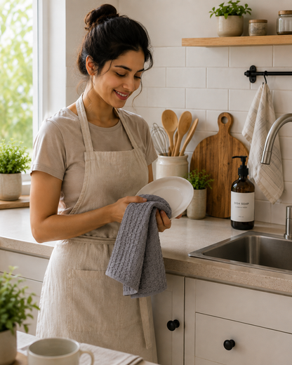 Waffle Weave Kitchen Towel Set of 2