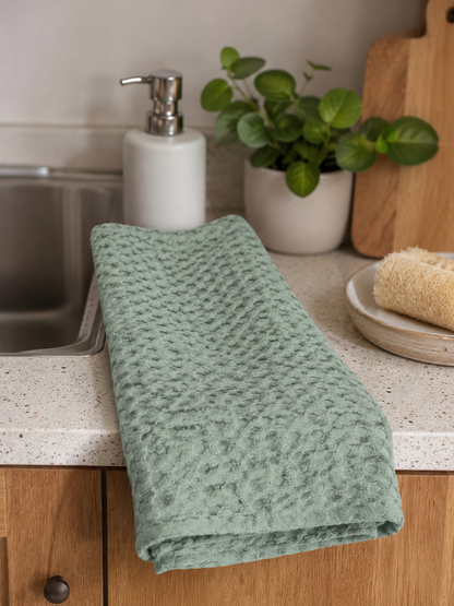 Waffle Weave Kitchen Towel Set of 2