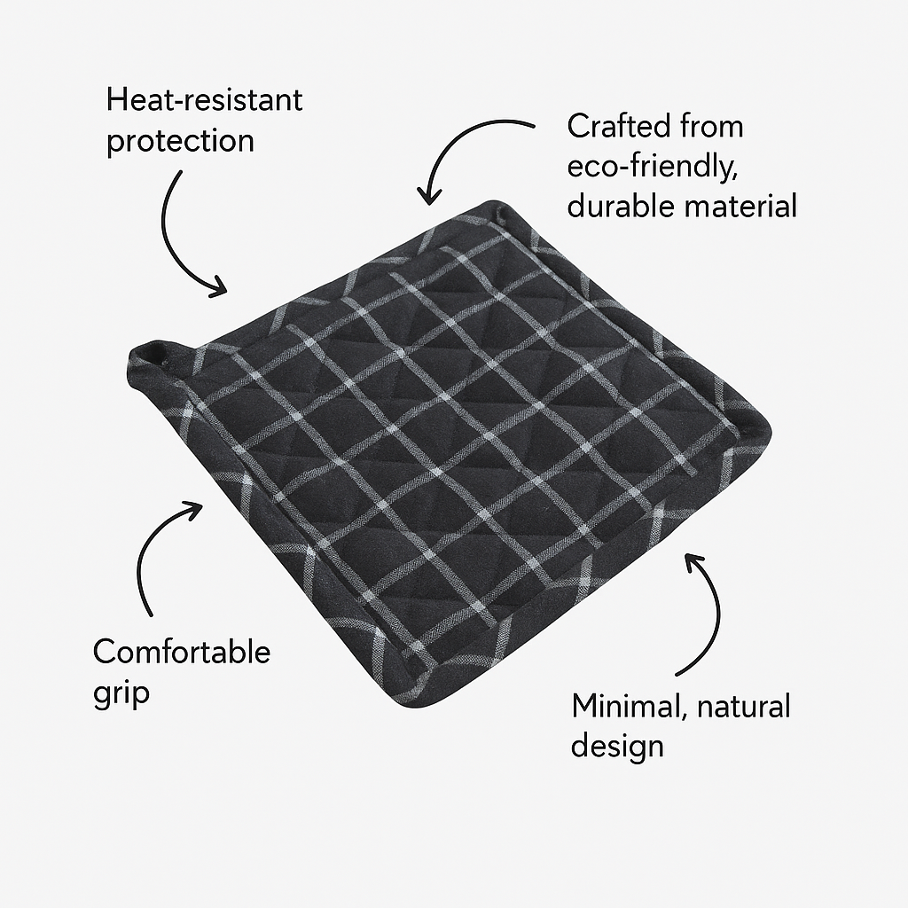 Cotton Potholder-Pick any two Colours(set of 2x2)