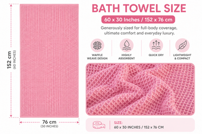 Waffle Weave Bath Towel