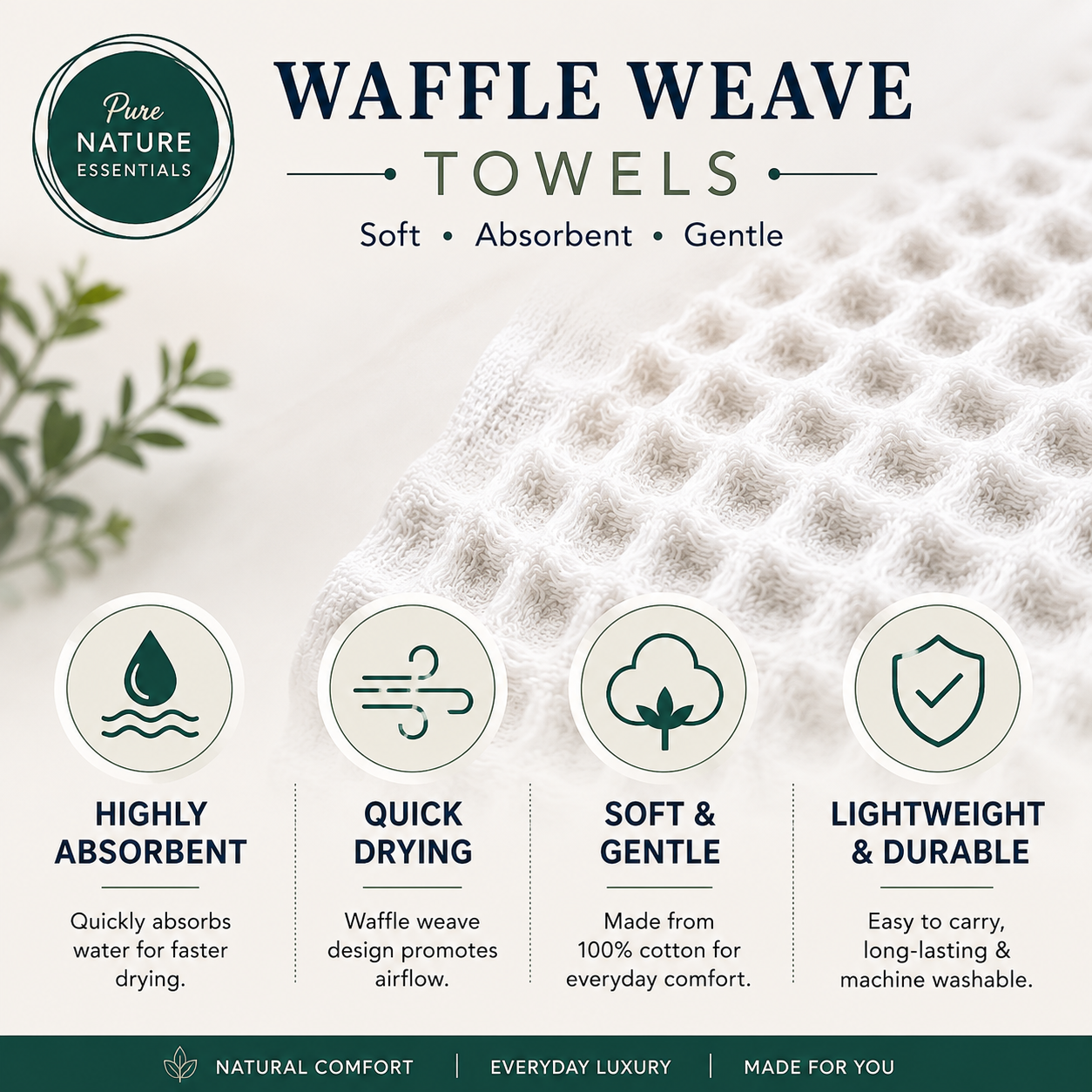 Waffle Weave Essential Trio