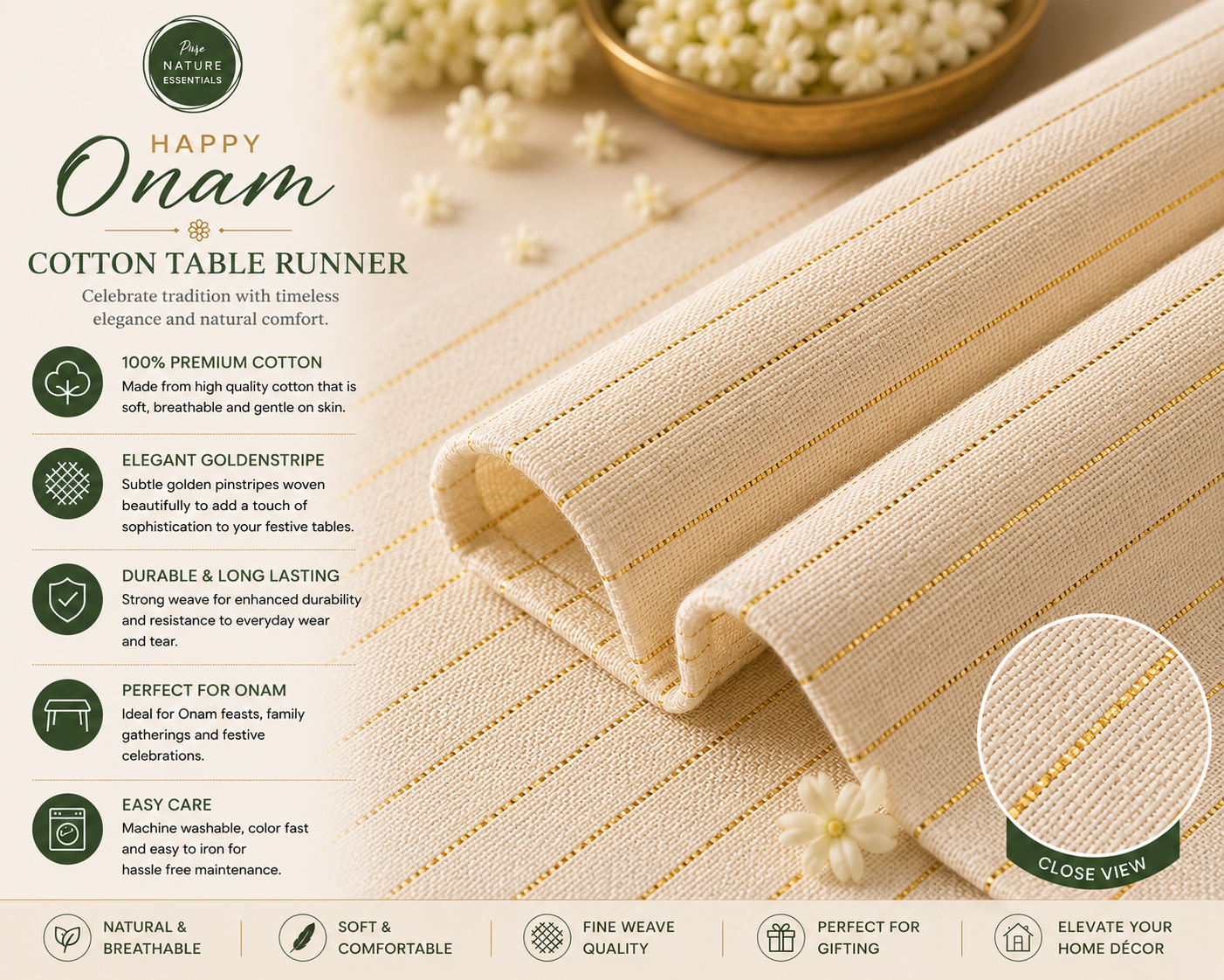 Onam Heritage  Table Runner