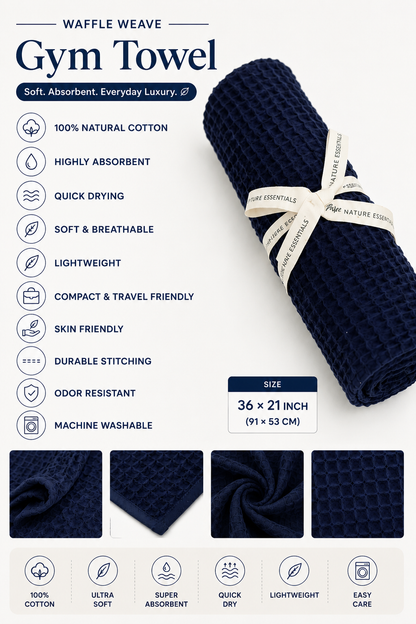 Waffle Weave Gym Towel
