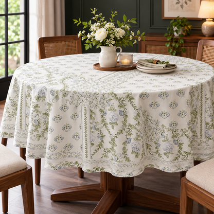 Classic Round Cotton Tablecloth