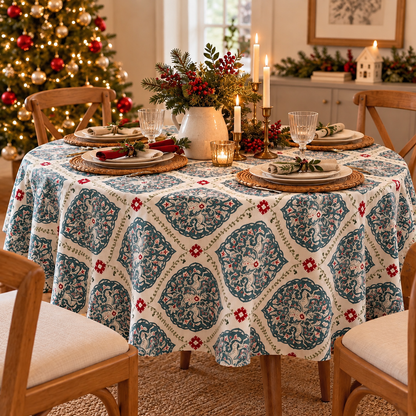 Classic Round Cotton Tablecloth