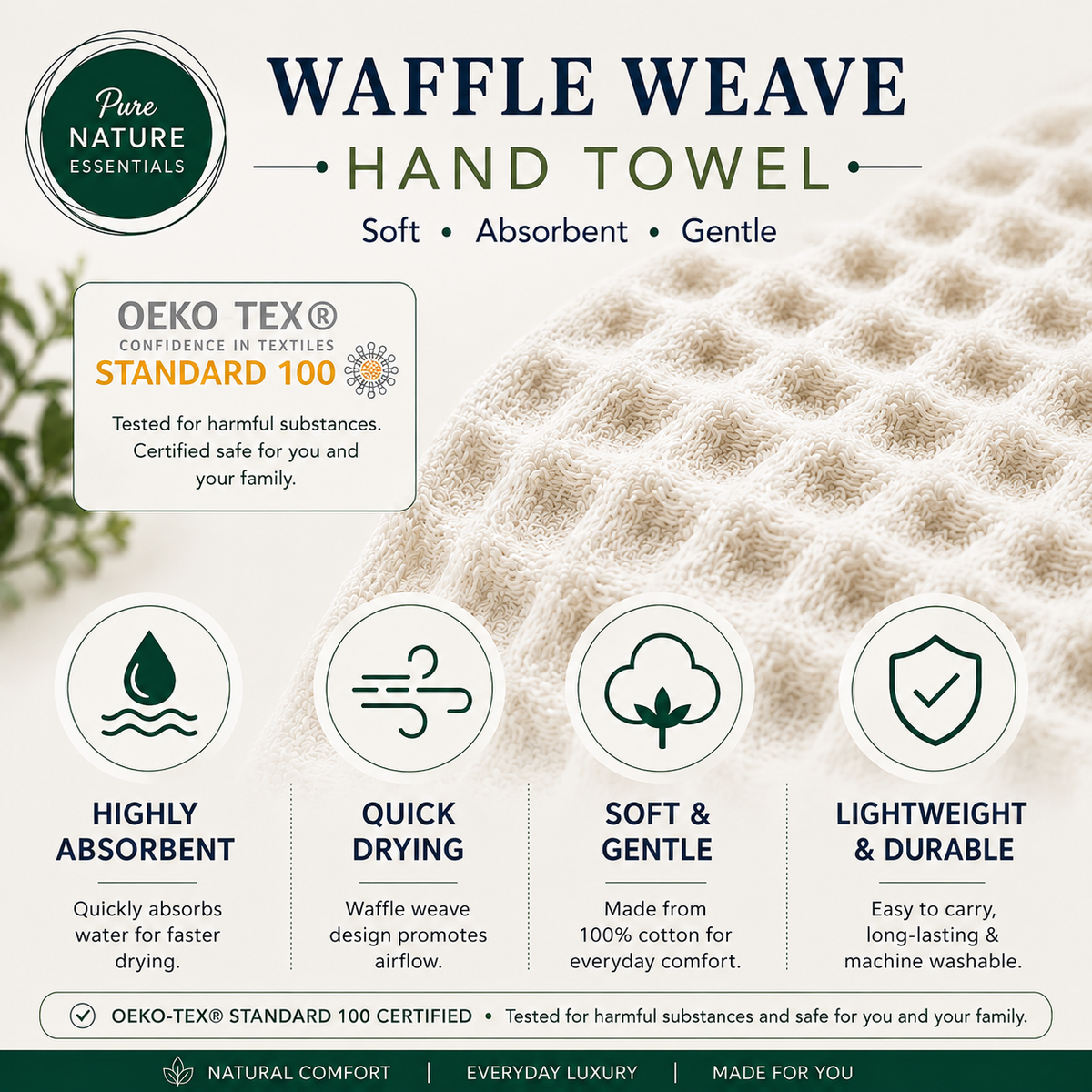 Waffle Weave Hand Towel