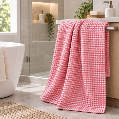 Waffle Weave Bath Towel