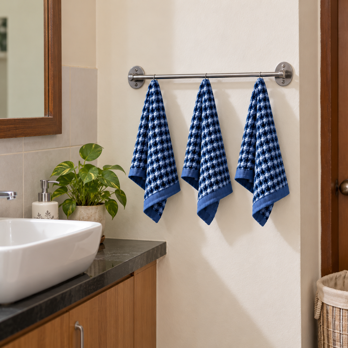 Waffle weave Face Towel ( Pack of 3)