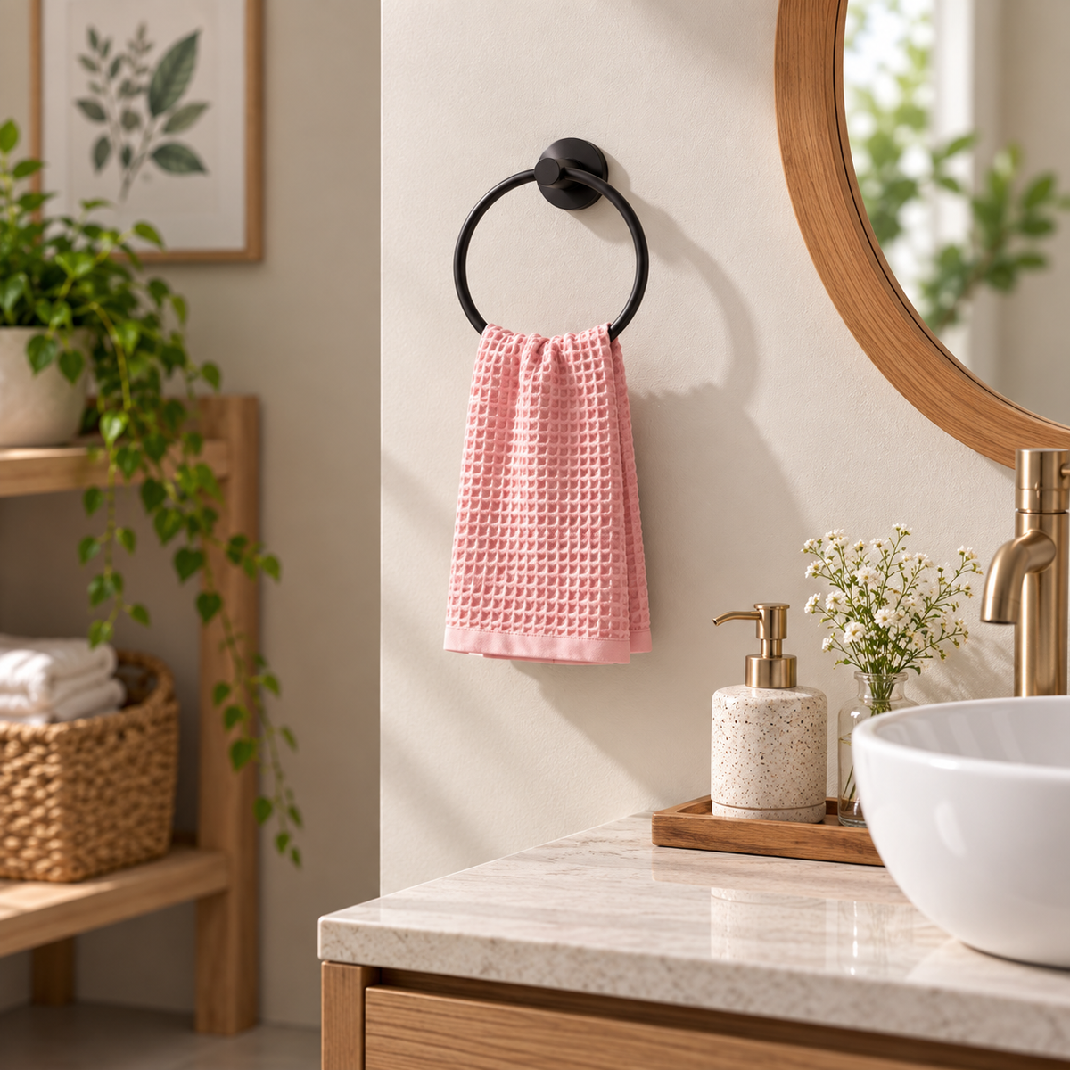 Waffle Weave Hand Towel