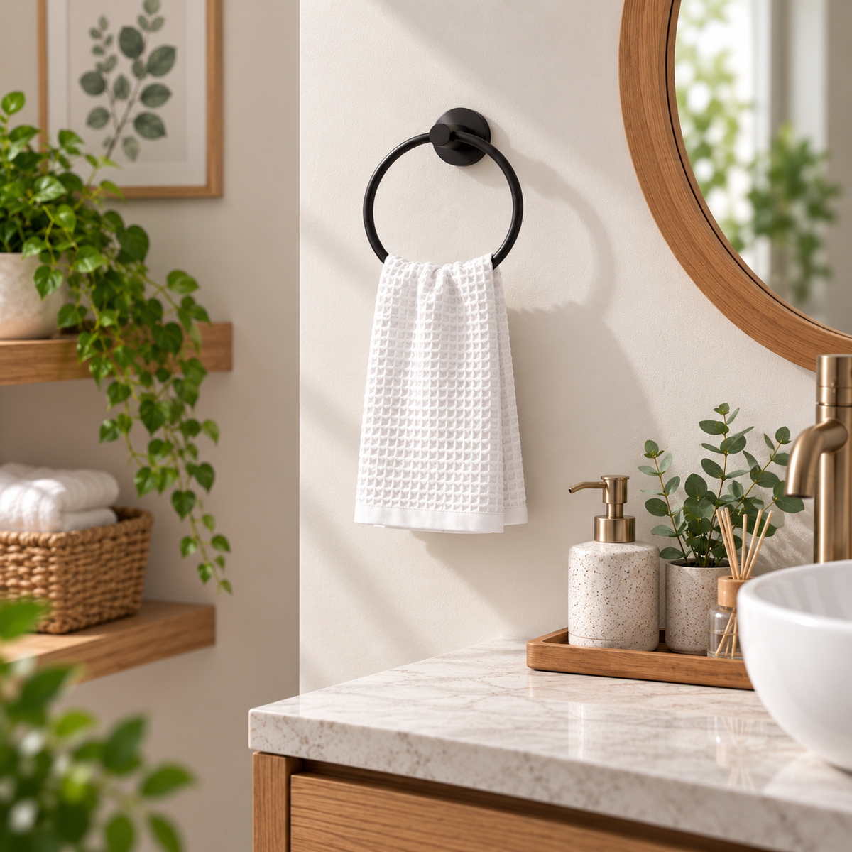Waffle Weave Hand Towel
