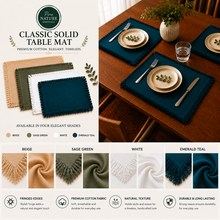 Classic Solid Table Mat