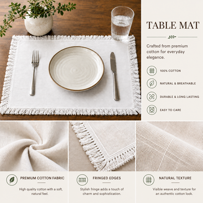Classic Solid Table Mat
