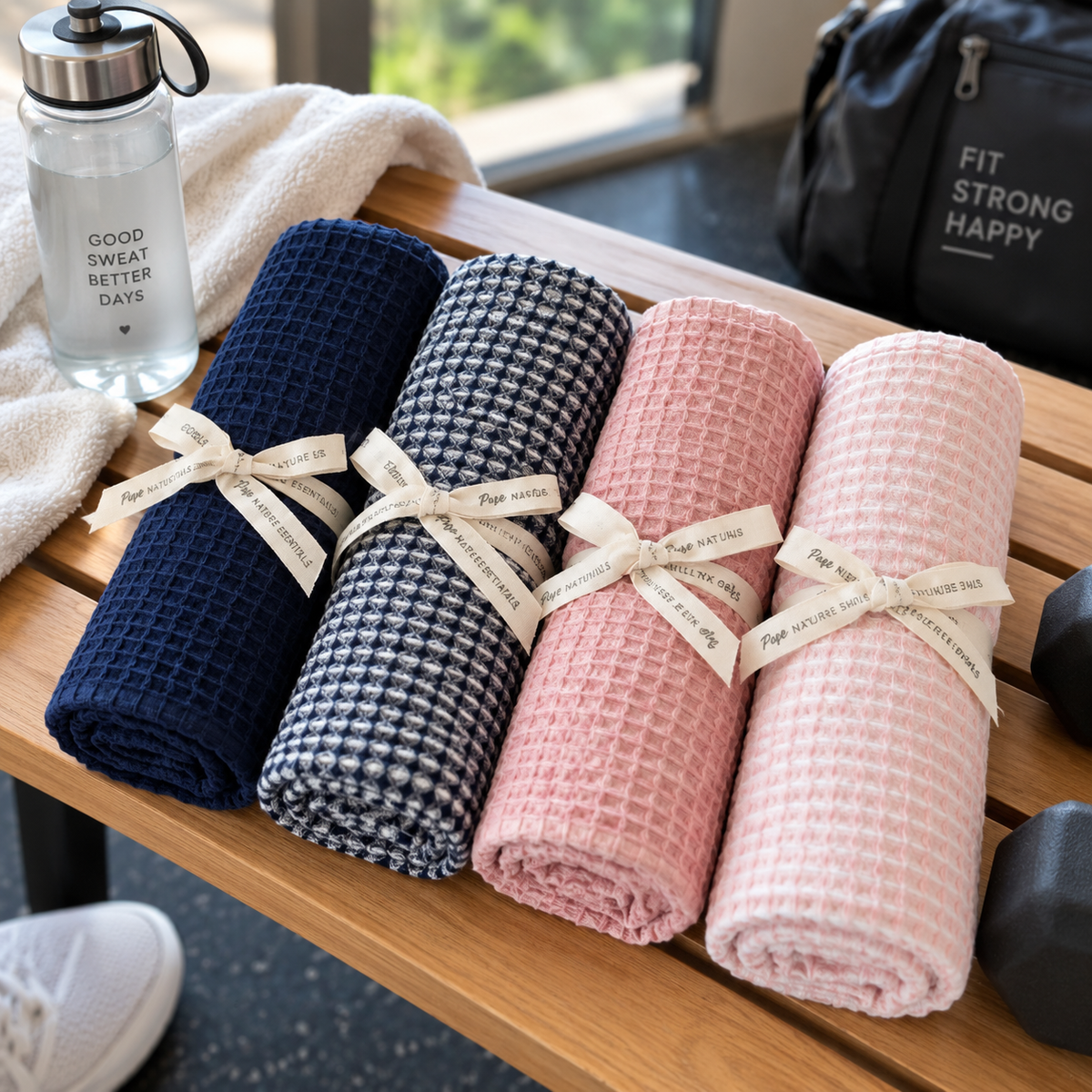 Waffle Weave Gym Towel