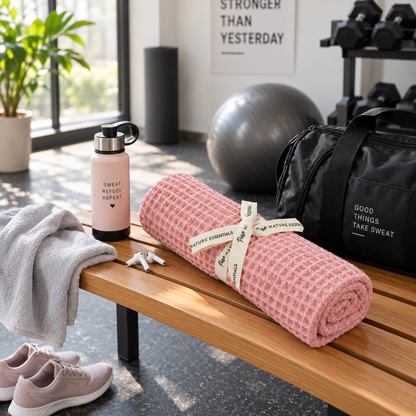 Waffle Weave Gym Towel