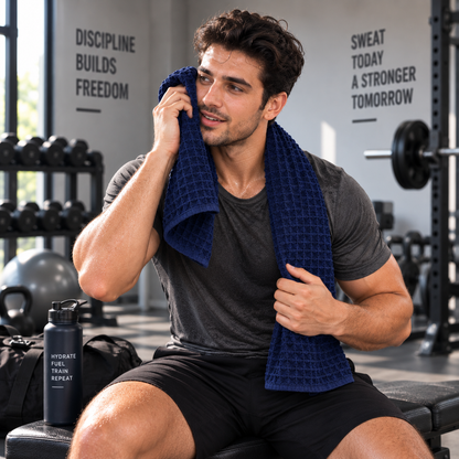 Waffle Weave Gym Towel