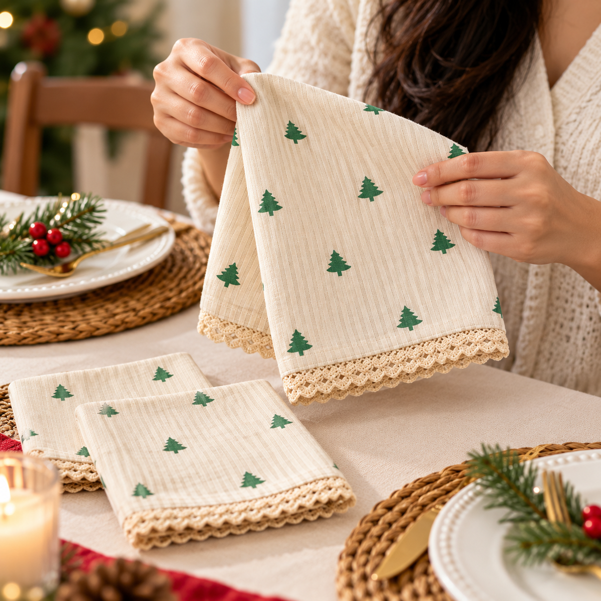 Premium Napkins(Set of 3)