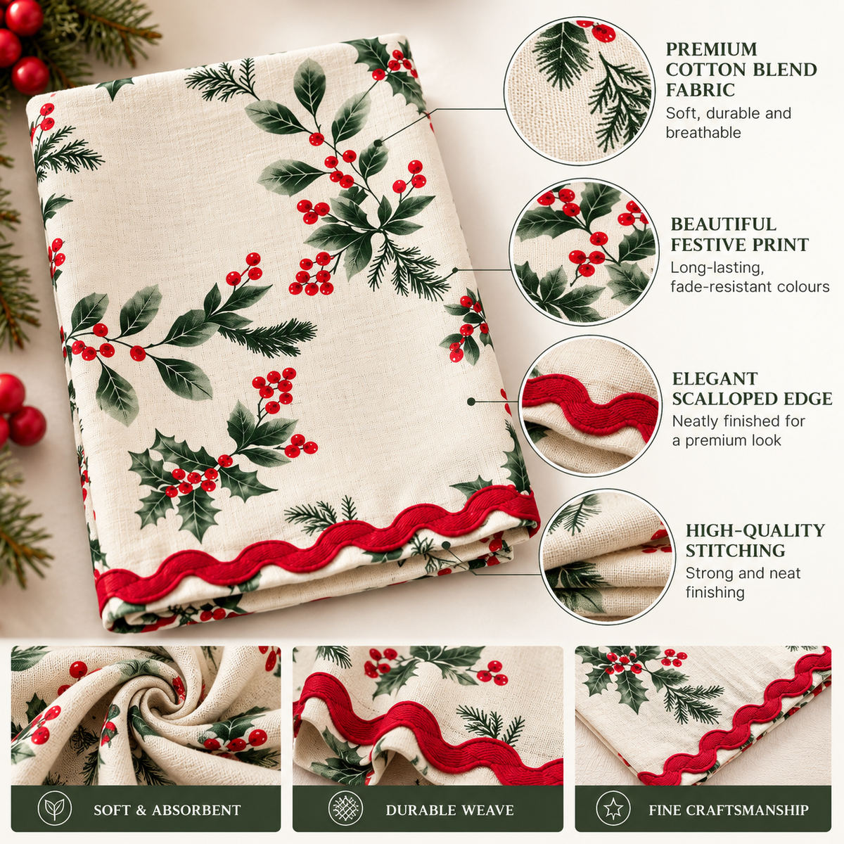 Premium Napkins(Set of 3)