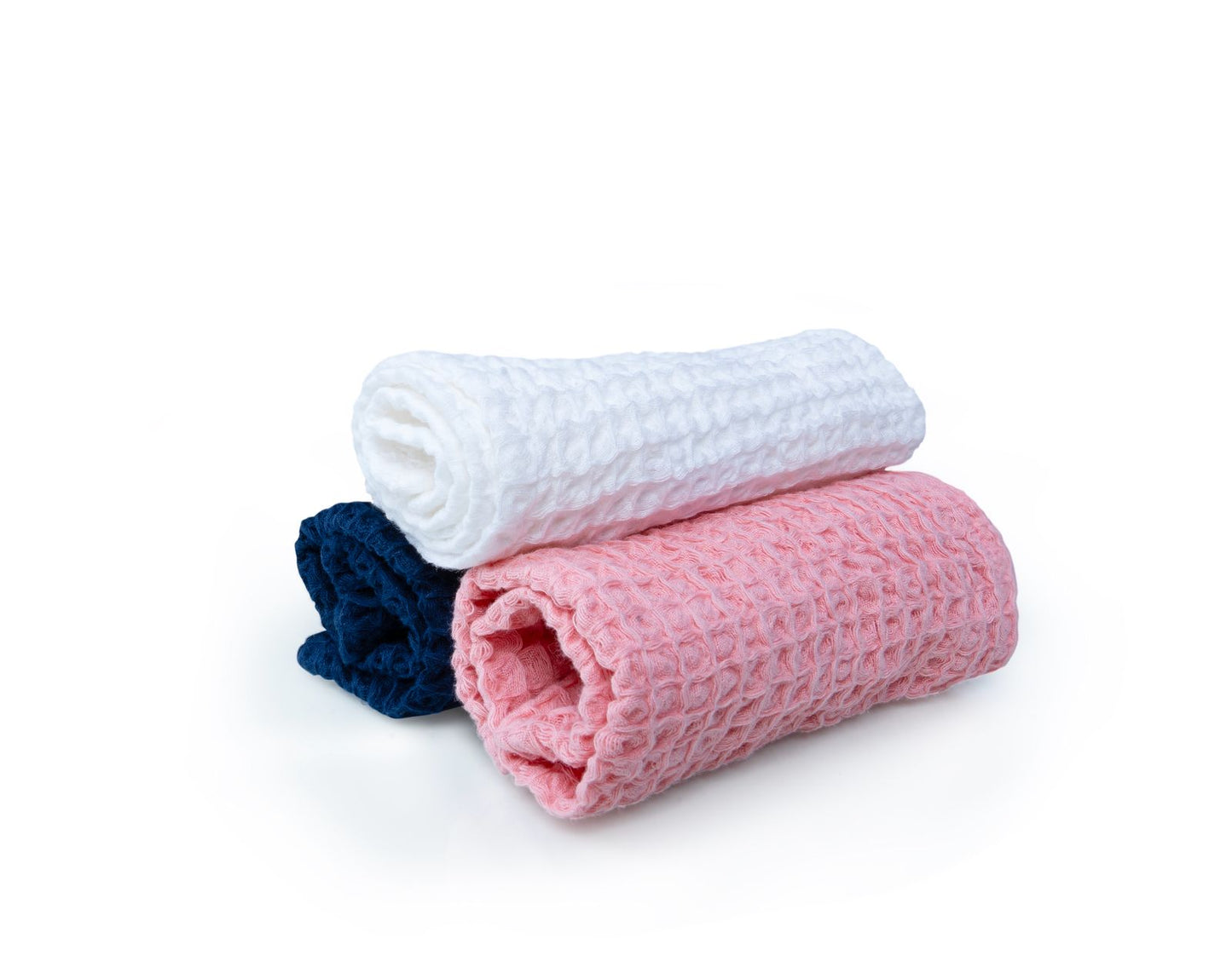 Waffle weave face towel