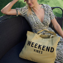 Cotton Weekend vibe tote