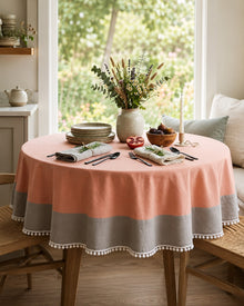Classic Round Cotton Tablecloth