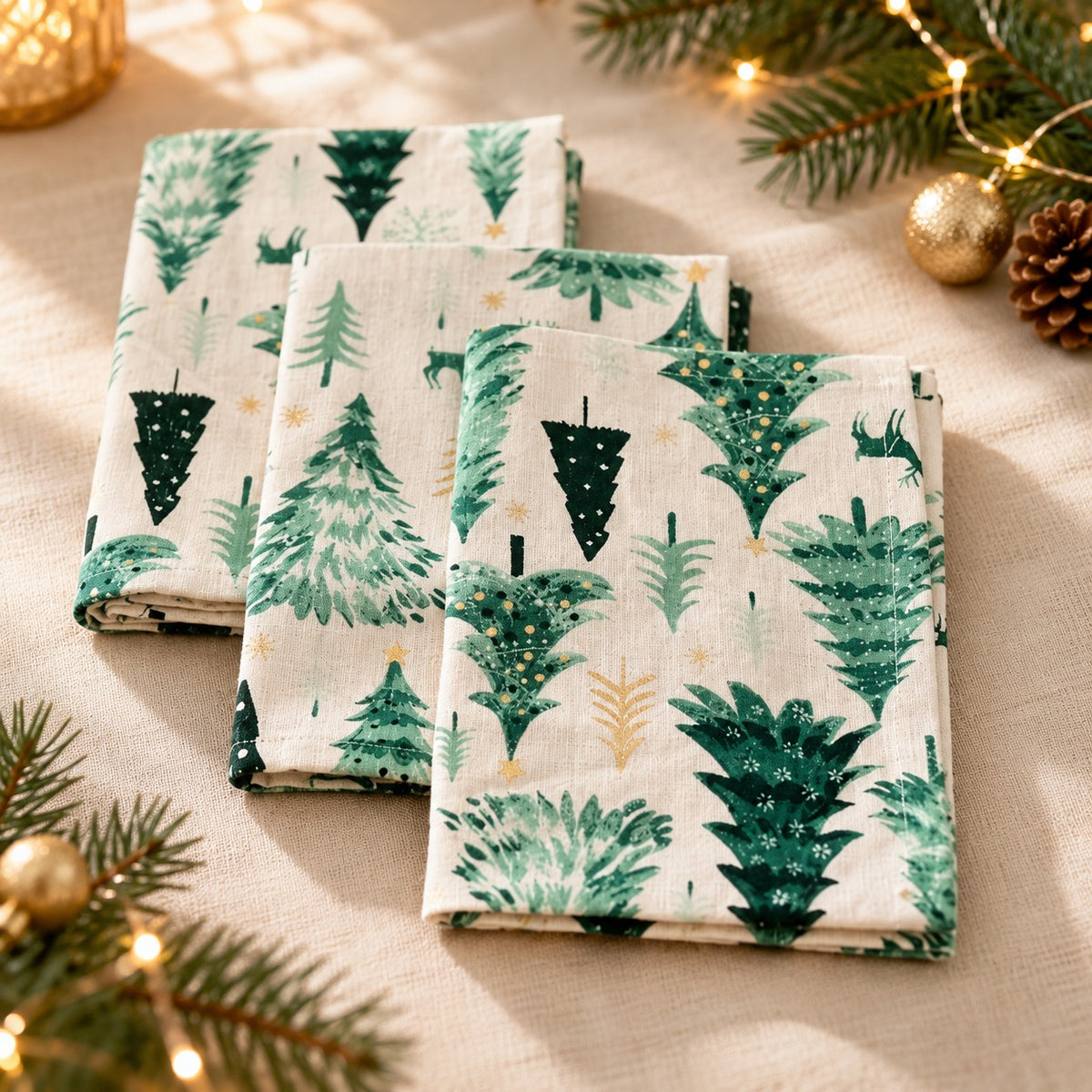 Christmas Napkin(Set Of 3)