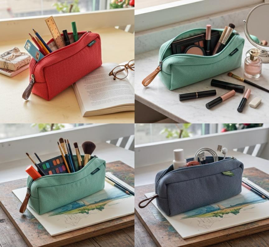 Belongie Cotton Pouch-Pick any two Colours(Set of 2)