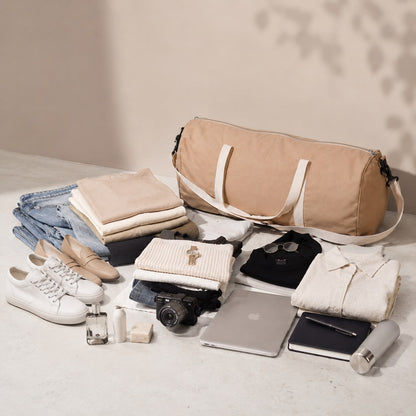 Cotton Travel Duffle Bag