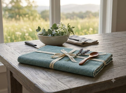 Cotton  Ribbed Table Runner
