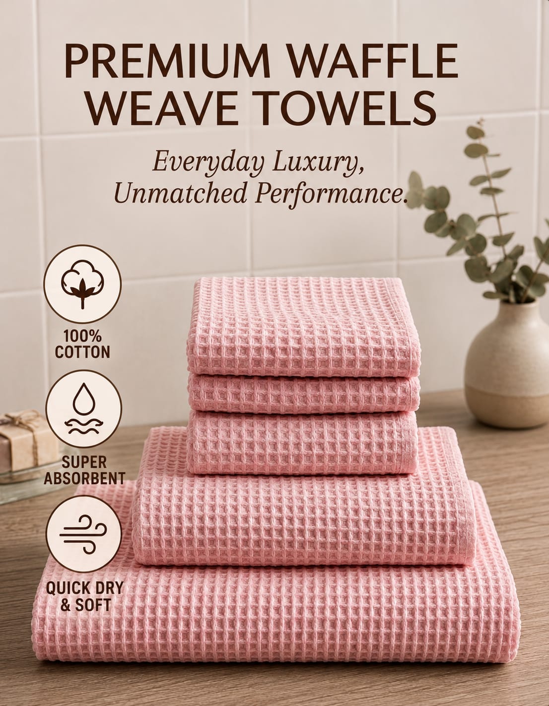 Waffle Weave Essential Trio