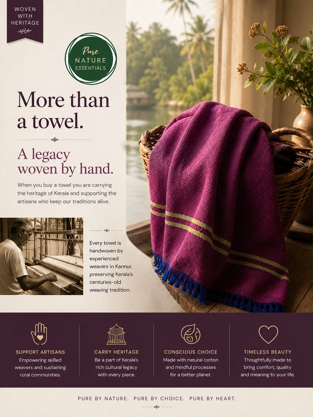Naith Heritage Handloom Towel